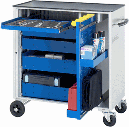 Zeige Details für Werkzeugwagen, B 1025 x T 520 x H 1080 mm Bild von Werkzeugwagen, B 1025 x T 520 x H 1080 mm