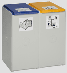 Zeige Details für Wertstoffsammelsystem 2-fach WSS 40 Liter für 60 Liter Säcke Bild von Wertstoffsammelsystem 2-fach WSS 40 Liter für 60 Liter Säcke