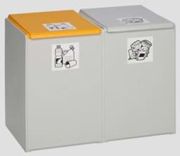 Zeige Details für Wertstoffsammelsystem 2-fach WSS 60 Liter für 110 Liter Säcke Bild von Wertstoffsammelsystem 2-fach WSS 60 Liter für 110 Liter Säcke