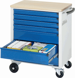 Zeige Details für Werkzeugwagen, B 700 x T 500 x H 860 mm Bild von Werkzeugwagen, B 700 x T 500 x H 860 mm