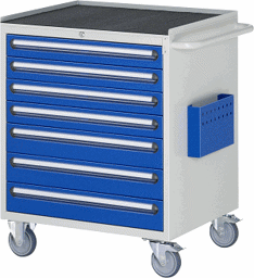 Zeige Details für Montagewagen Modell XL5.17, B 770 x T 650 x H 975 mm, Metall-Top 25 mm mit Anti-Rutsch-Matte  Bild von Montagewagen Modell XL5.17, B 770 x T 650 x H 975 mm, Metall-Top 25 mm mit Anti-Rutsch-Matte