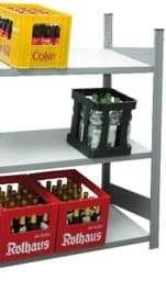 Zeige Details für Getränkekistenanbauregal, Höhe 1330 mm Bild von Getränkekistenanbauregal, Höhe 1330 mm