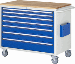 Zeige Details für Montagewagen Modell XXL5.0, B 1145 x T 650 x H 975 mm, Buche-Top 25 mm Bild von Montagewagen Modell XXL5.0, B 1145 x T 650 x H 975 mm, Buche-Top 25 mm