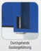 Bild von Werkzeugschrank, 1000x1000x410 mm HxBxT, mit Schlitzplattentüren, ohne Fachboden, Korpus RAL 7035 lichtgrau, Türen RAL 5010 enzianblau
