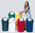 Bild von Abfallbehälter aus Kunststoff, Farbe dunkelblau