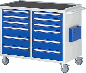 Bild von Montagewagen Modell LL5.9.9, B 1145 x T 650 x H 975mm, Metall-Top 25 mm mit Anti-Rutsch-Matte 