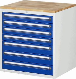 Bild von Schubladenschrank Modell XL5.17, B 770xT 650xH 825 mm