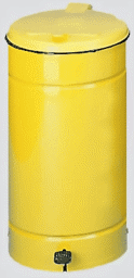 Bild von Tretabfallsammler 60 Liter, gelb für 60 Liter Abfallsäcke

