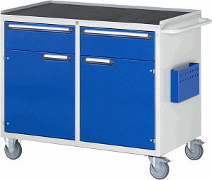 Bild von Montagewagen Modell LL5.8.8, B 1145 x T 650 x H 975mm, Metall-Top 25 mm mit Anti-Rutsch-Matte