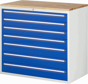 Bild von Schubladenschrank Modell XXL7.10, B 1145xT 650xH 1035 mm