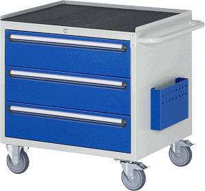 Bild von Montagewagen Modell XL3.0, B 770 x T 650 x H 795mm, Metall-Top 25 mm mit Anti-Rutsch-Matte 