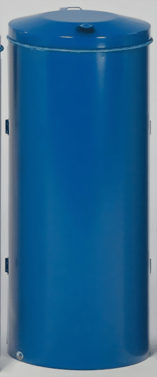 Bild von Abfallsammler mit Doppeltüre, enzianblau, für 110 Liter Abfallsäcke