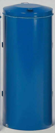 Bild von Abfallsammler mit Doppeltüre, enzianblau, für 110 Liter Abfallsäcke
