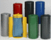 Bild von Abfallsammler mit Doppeltüre, enzianblau, für 110 Liter Abfallsäcke
