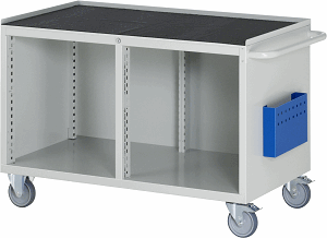 Bild von Montagewagen Modell LL3, B 1145 x T 650 x H 795 mm, Metall-Top 25 mm mit Anti-Rutsch-Matte 