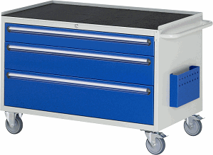 Bild von Montagewagen Modell XXL3.16, B 1145 x T 650 x H 795mm, Metall-Top 25 mm mit Anti-Rutsch-Matte 