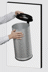 Bild von Wand-Abfallbehälter Alu-antik-silber, 20 Liter, 250x500 mm ØxH