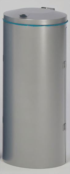 Bild von Abfallsammler mit Doppeltüre, silber, für 110 Liter Abfallsäcke
