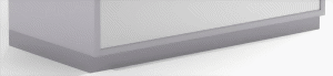 Bild von Aluminiumsockel für Thekenmodule, B = 600 mm