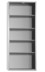 Bild von Ordnungsschrank mit Lagersichtkästen, 1600x690x285 mm HxBxT, Modell 20, RAL 7035 lichtgrau, ohne Lagersichtkästen
