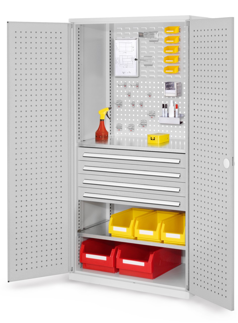 Bild von Schubladenschrank mit Schubladen und Fachböden 1950x1000x600 mm HxBxT