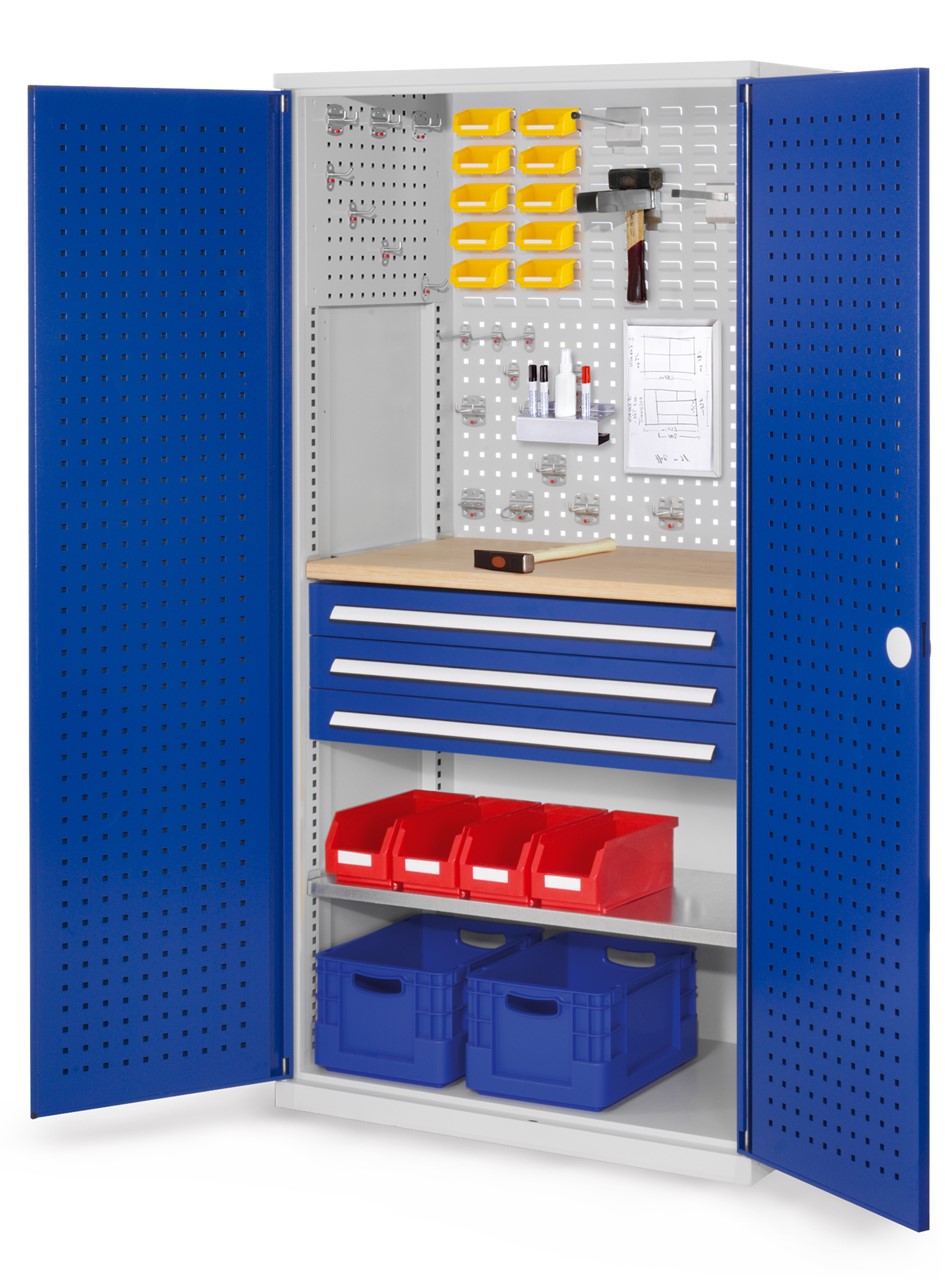 Bild von Schubladenschrank mit Schubladen und Fachböden 1950x1000x600 mm HxBxT