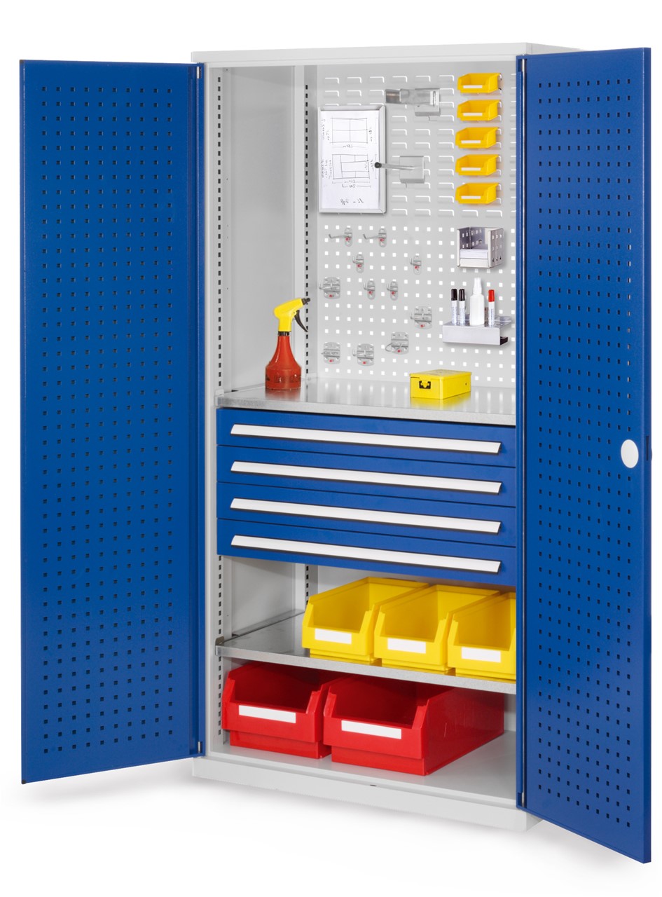 Bild von Schubladenschrank mit Schubladen und Fachböden 1950x1000x600 mm HxBxT