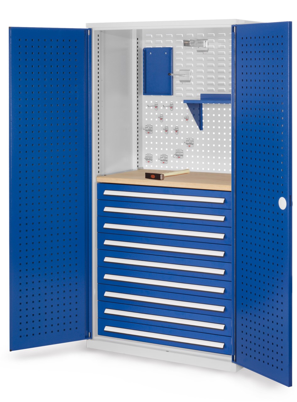 Bild von Schubladenschrank mit Schubladen und Fachböden 1950x1000x600 mm HxBxT