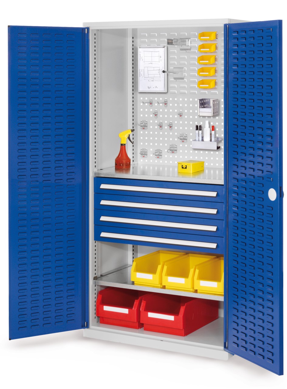 Bild von Schubladenschrank mit Schubladen und Fachböden 1950x1000x600 mm HxBxT