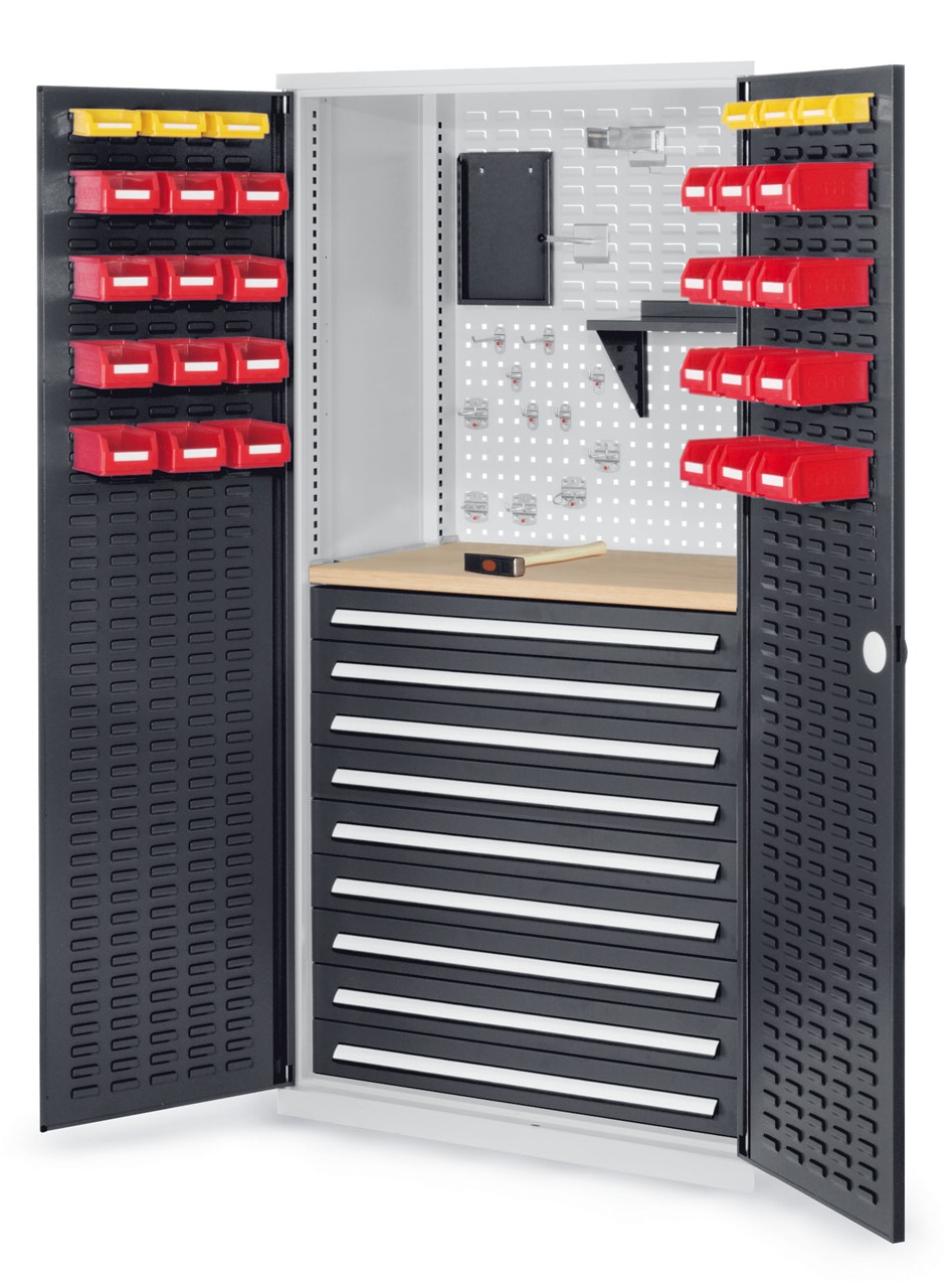 Bild von Schubladenschrank mit Schubladen und Fachböden 1950x1000x600 mm HxBxT