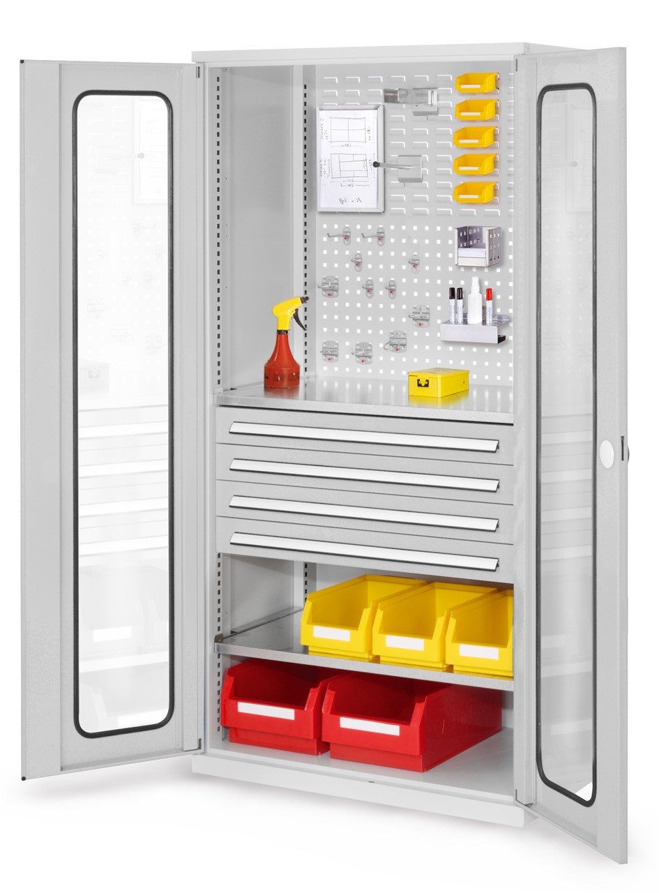 Bild von Schubladenschrank mit Schubladen und Fachböden 1950x1000x600 mm HxBxT