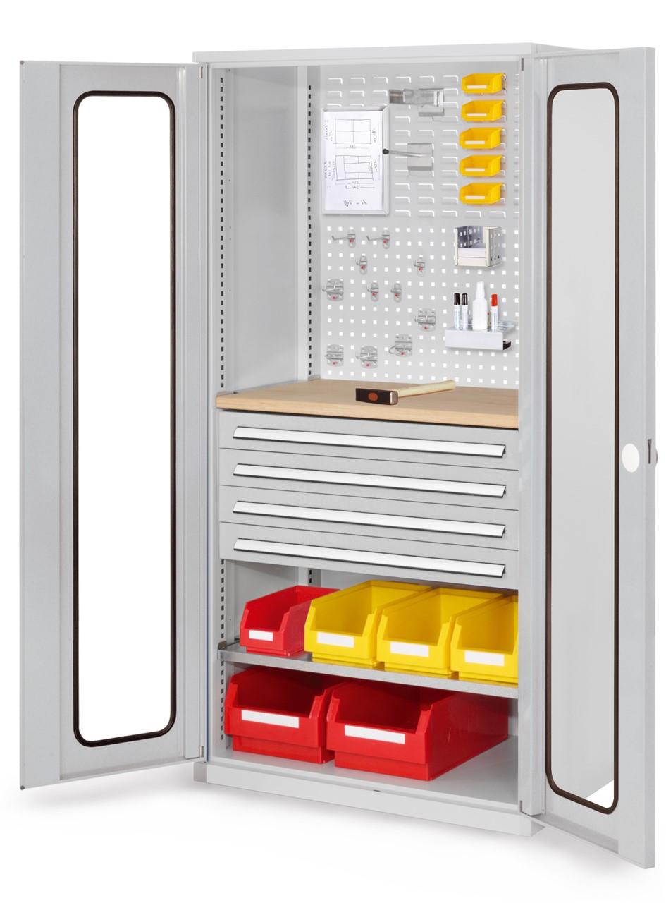 Bild von Schubladenschrank mit Schubladen und Fachböden 1950x1000x600 mm HxBxT