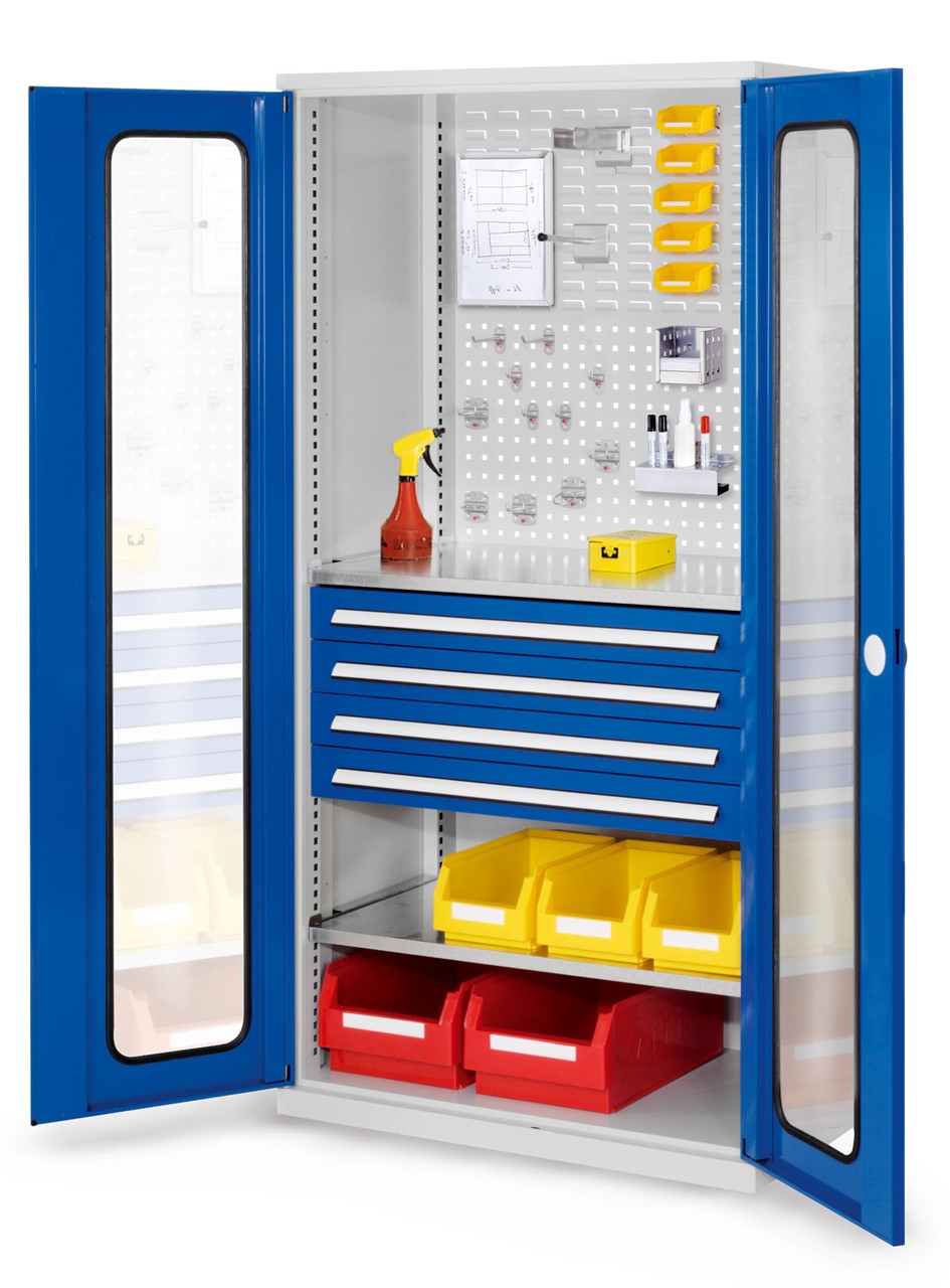 Bild von Schubladenschrank mit Schubladen und Fachböden 1950x1000x600 mm HxBxT