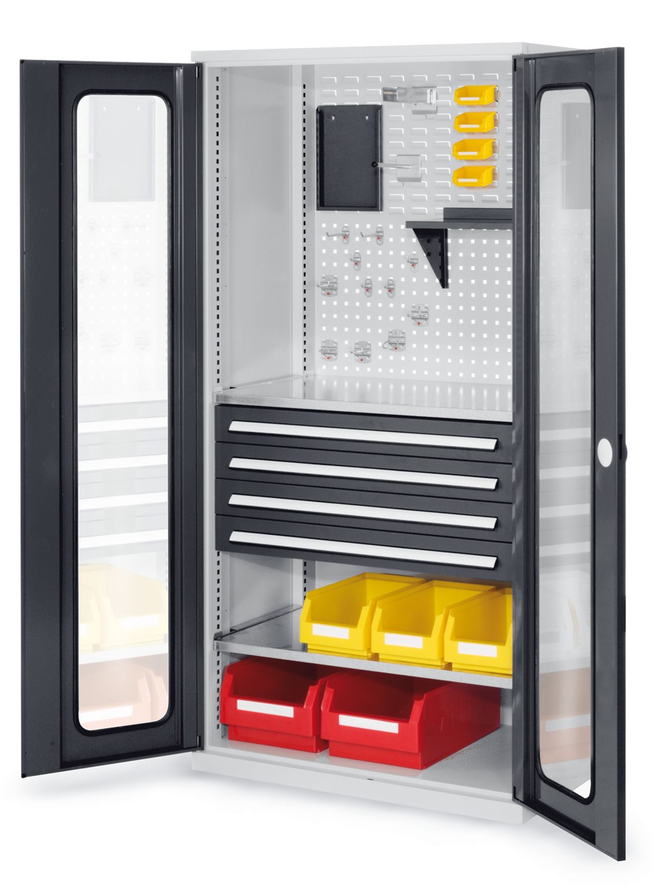 Bild von Schubladenschrank mit Schubladen und Fachböden 1950x1000x600 mm HxBxT