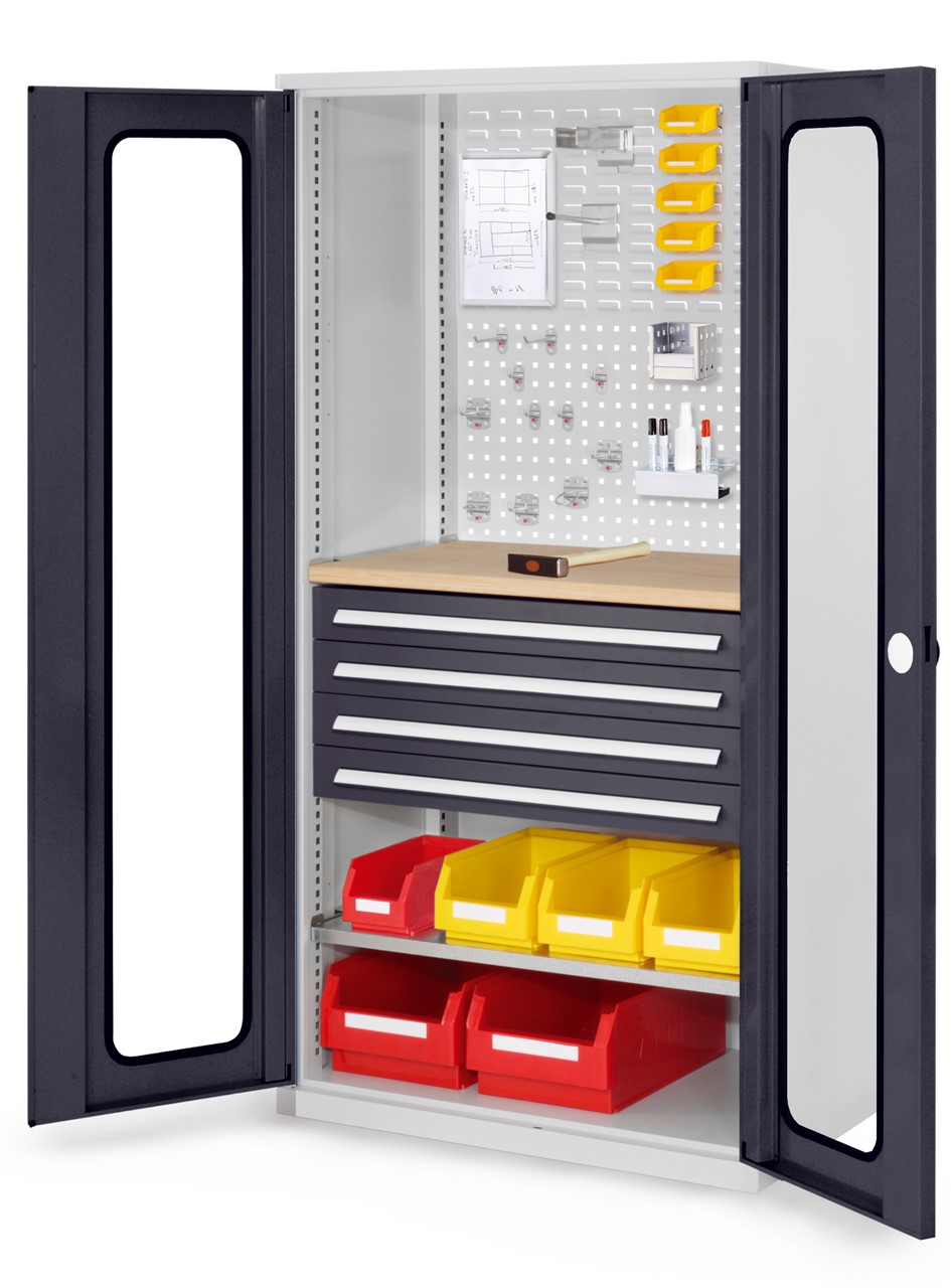 Bild von Schubladenschrank mit Schubladen und Fachböden 1950x1000x600 mm HxBxT