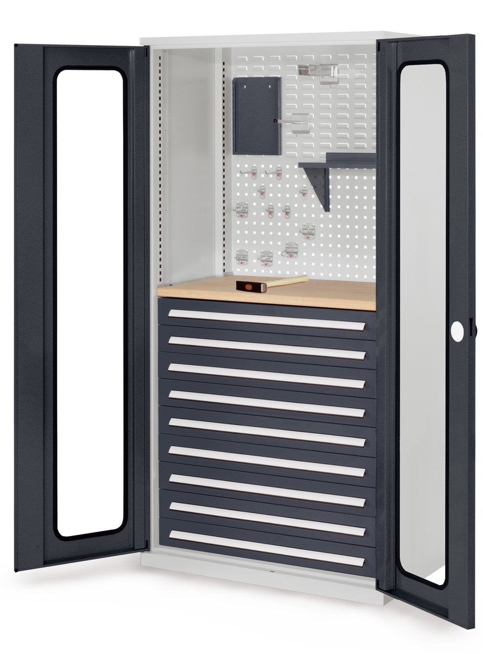 Bild von Schubladenschrank mit Schubladen und Fachböden 1950x1000x600 mm HxBxT