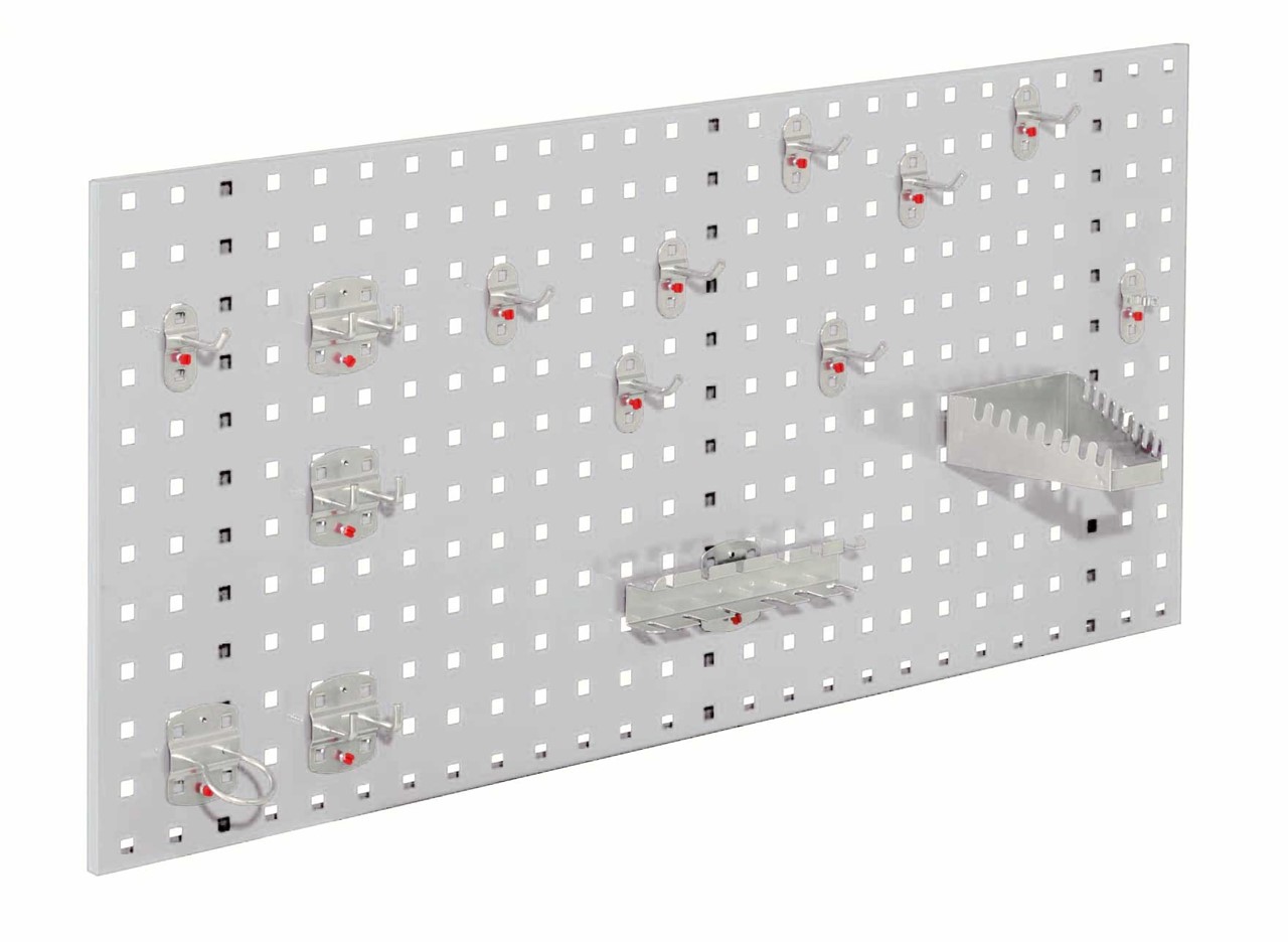 Bild von Loch-/Magnetwand Einsteigerset 1, 1 x Lochplatte, 1 Werkzeughalterset 15-teilig