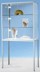 Bild von Hochbeinvitrine 2000x1000x500 mm HxBxT mit 5-seitiger ESG-Verglasung, eckige Profile