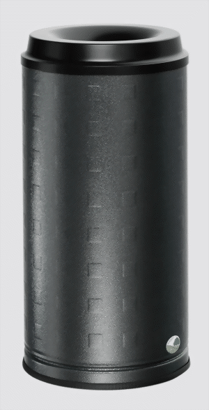 Bild von Stand-Abfallbehälter Alu-antik-silber, 20 Liter, 250x500 mm ØxH