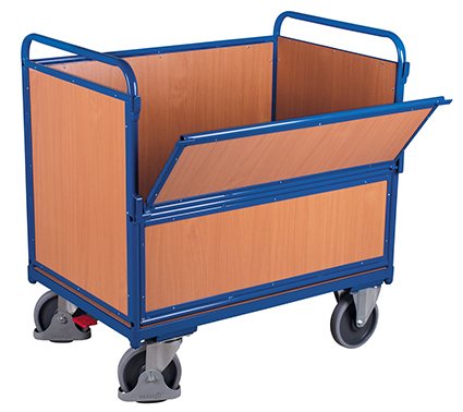 Bild von Kastenwagen Holzwände 1200x750 mm Ladefläche