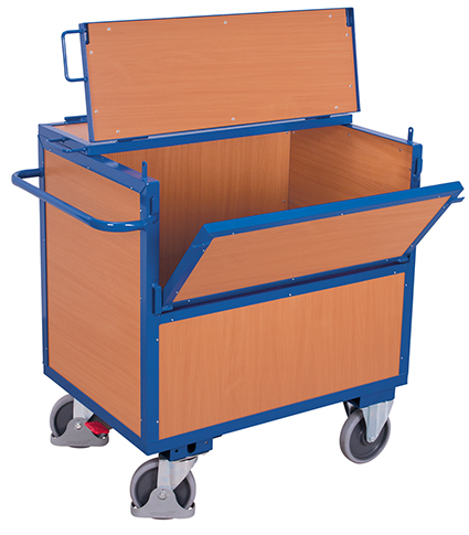 Bild von Kastenwagen Holzwände 970x670 mm BxT Ladefläche