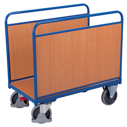 Bild von Seitenbügelwagen Holzwände 1060x540 mm BxT Ladefläche