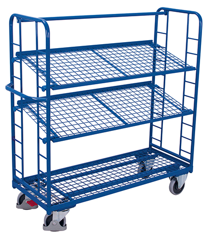 Bild von Etagenwagen, 3 Ebenen 1605x650x1575 mm BxTxH