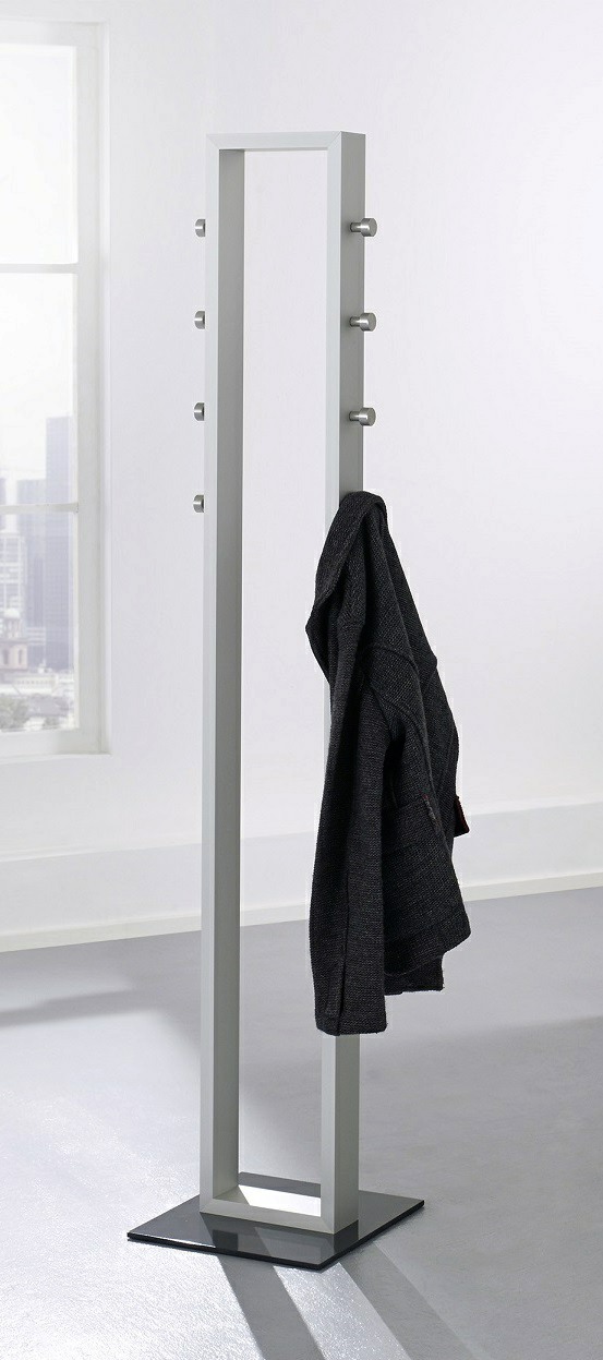 Bild von Standgarderobe 8 Haken silber