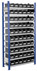 Bild von Sichtlagerkästen-Grundregal, Modell 11, Profile RAL 5010 enzianblau
