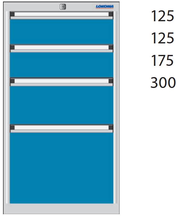 Bild von Schubladenschrank 800x440x610 mm HxBxT