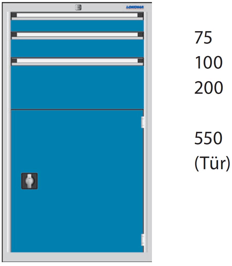 Bild von Schubladenschrank 1000x576x610 mm HxBxT