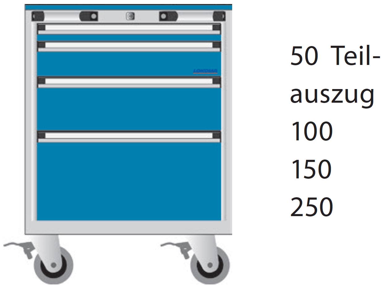 Bild von Schubladenschrank 625x576x610 mm HxBxT auf Räder
