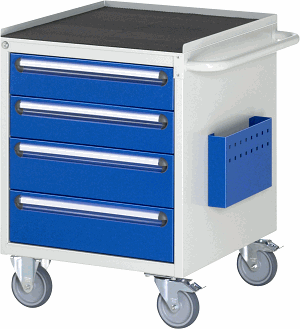 Bild von Montagewagen Modell L3.6, B 580 x T 650 x H 790 mm, Metall-Top 25 mm mit Anti-Rutsch-Matte 