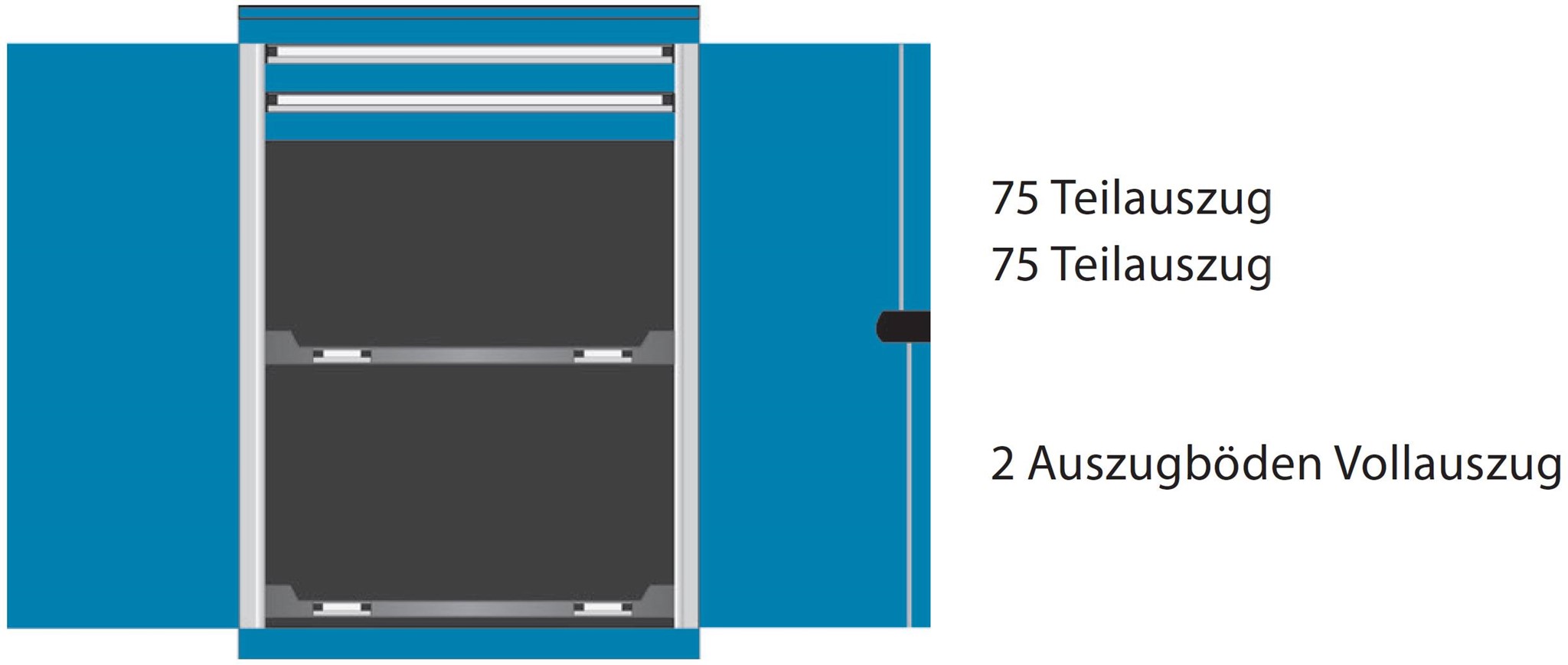 Bild von Schubladenschrank 1000x718x728 mm HxBxT